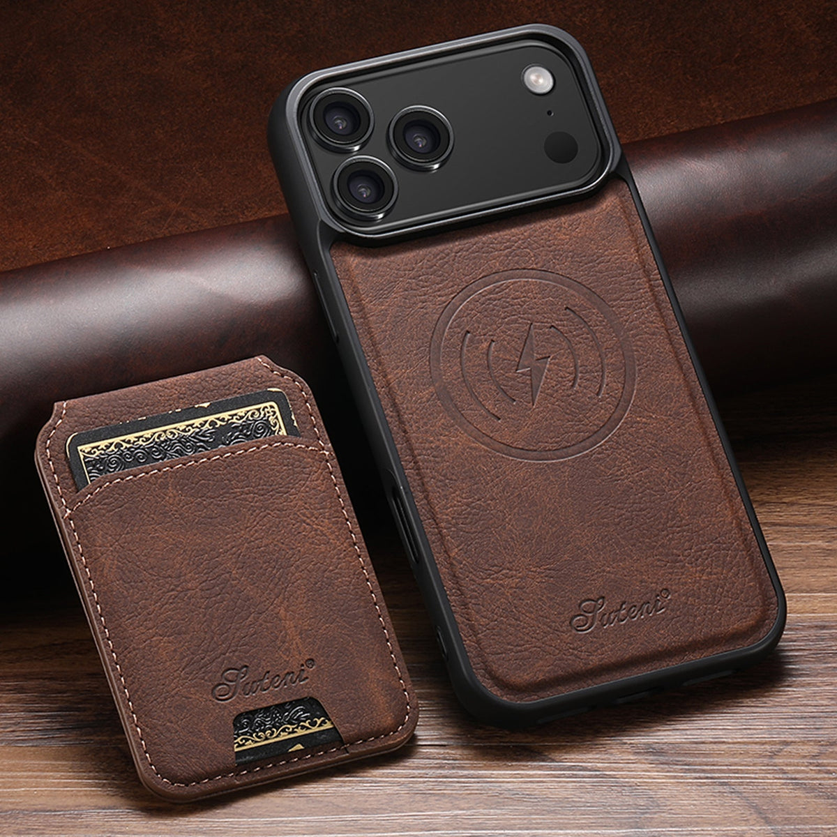 Magnetic Card Holder Two-in-one Wireless Charging Phone Case
