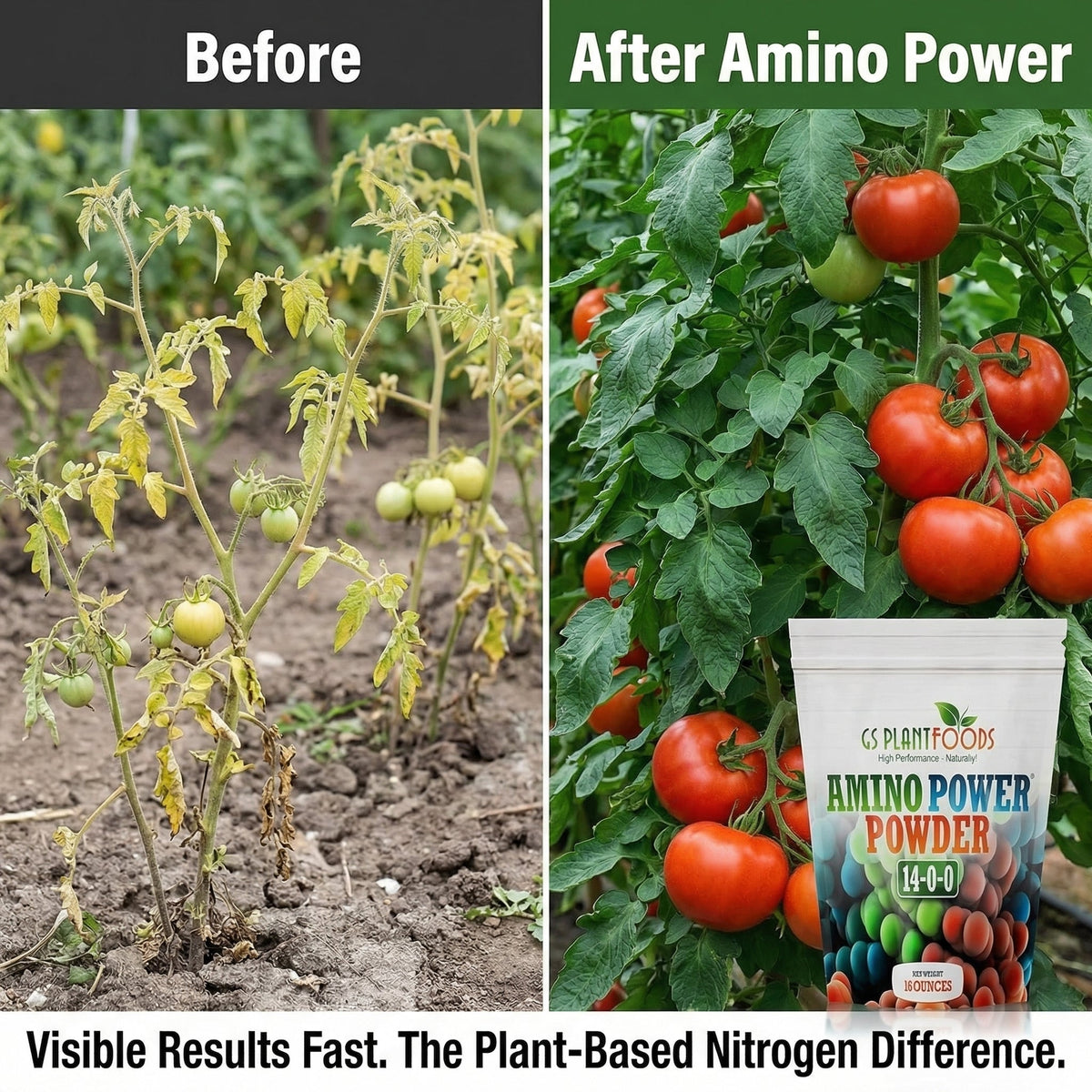 Amino Power – Plant-Based Nitrogen Fertilizer | GS Plant Foods