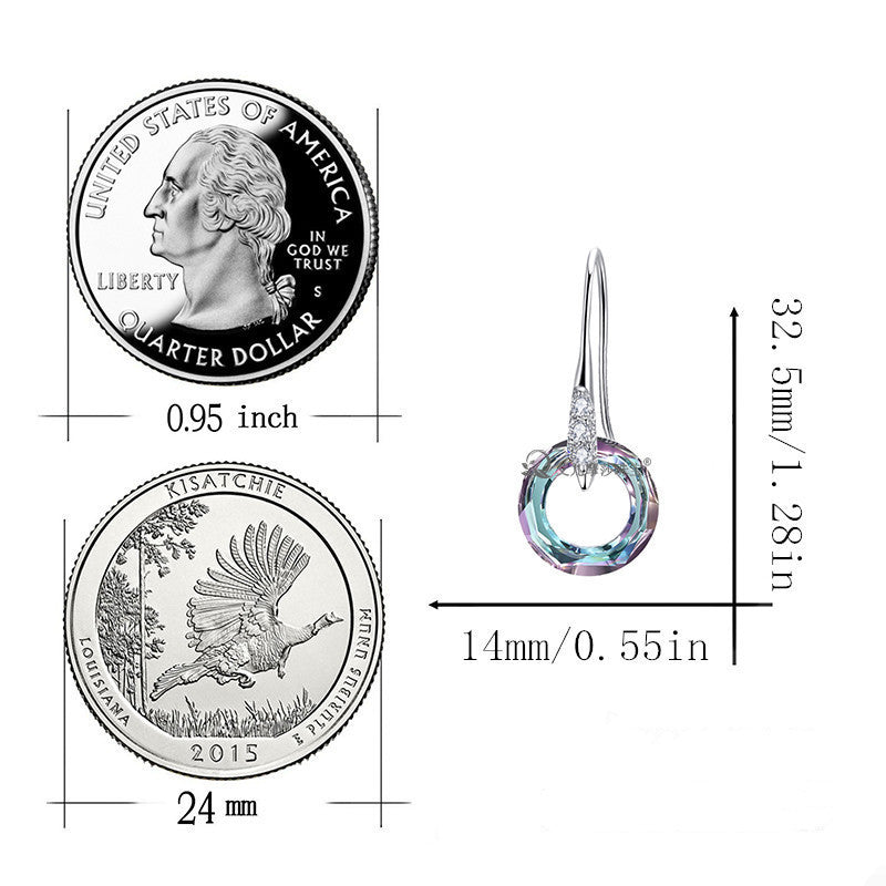 Crystal Universe Ring & Diamond Ear Hook Set