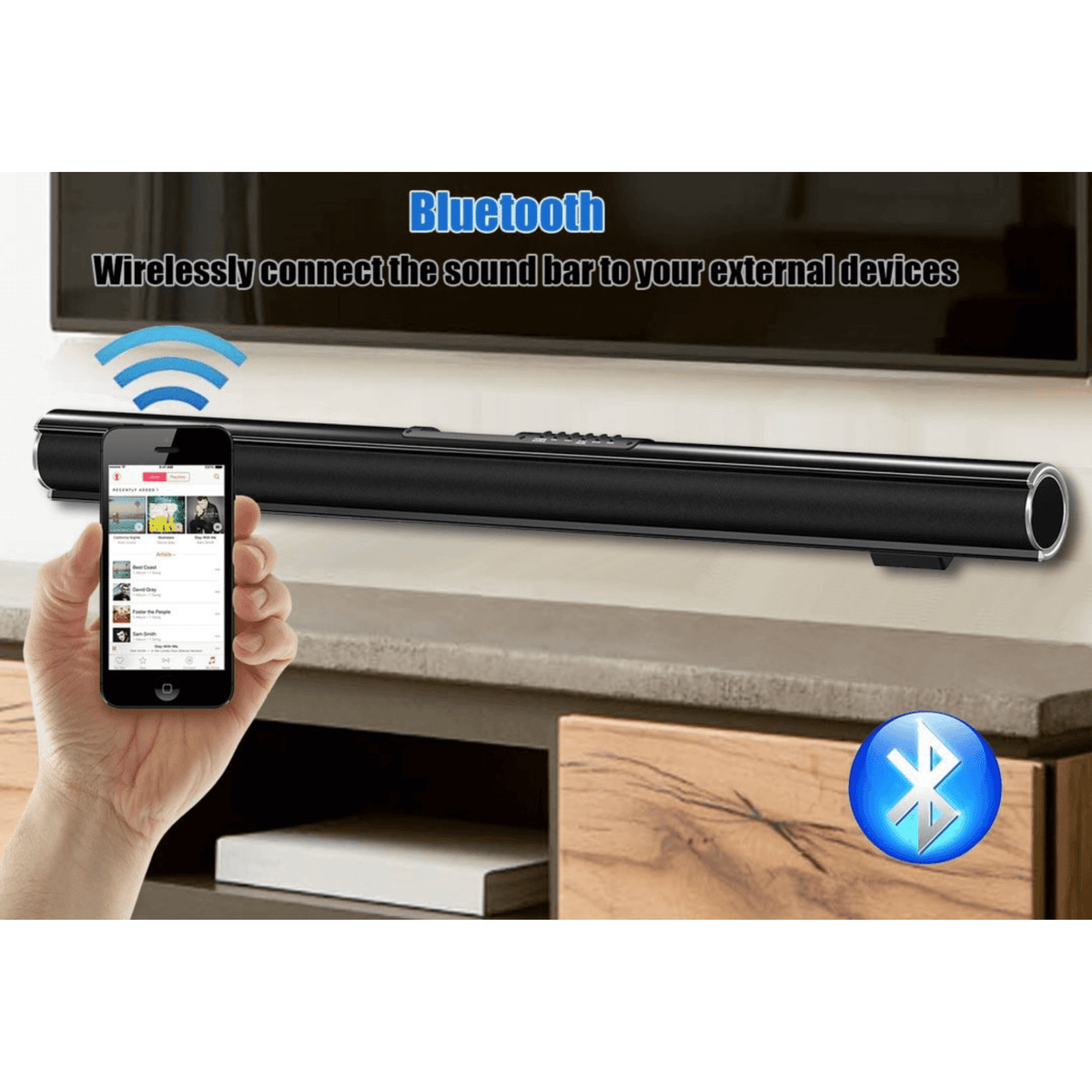 Naxa 37" Bluetooth TV Sound Bar - Refurbished