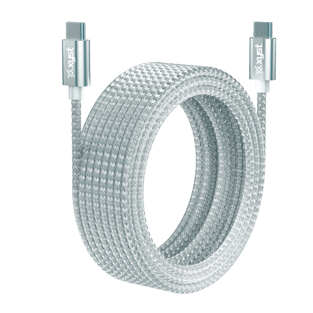 Xyst Braided USB-C to USB-C Charge and Sync Cable 10Ft
