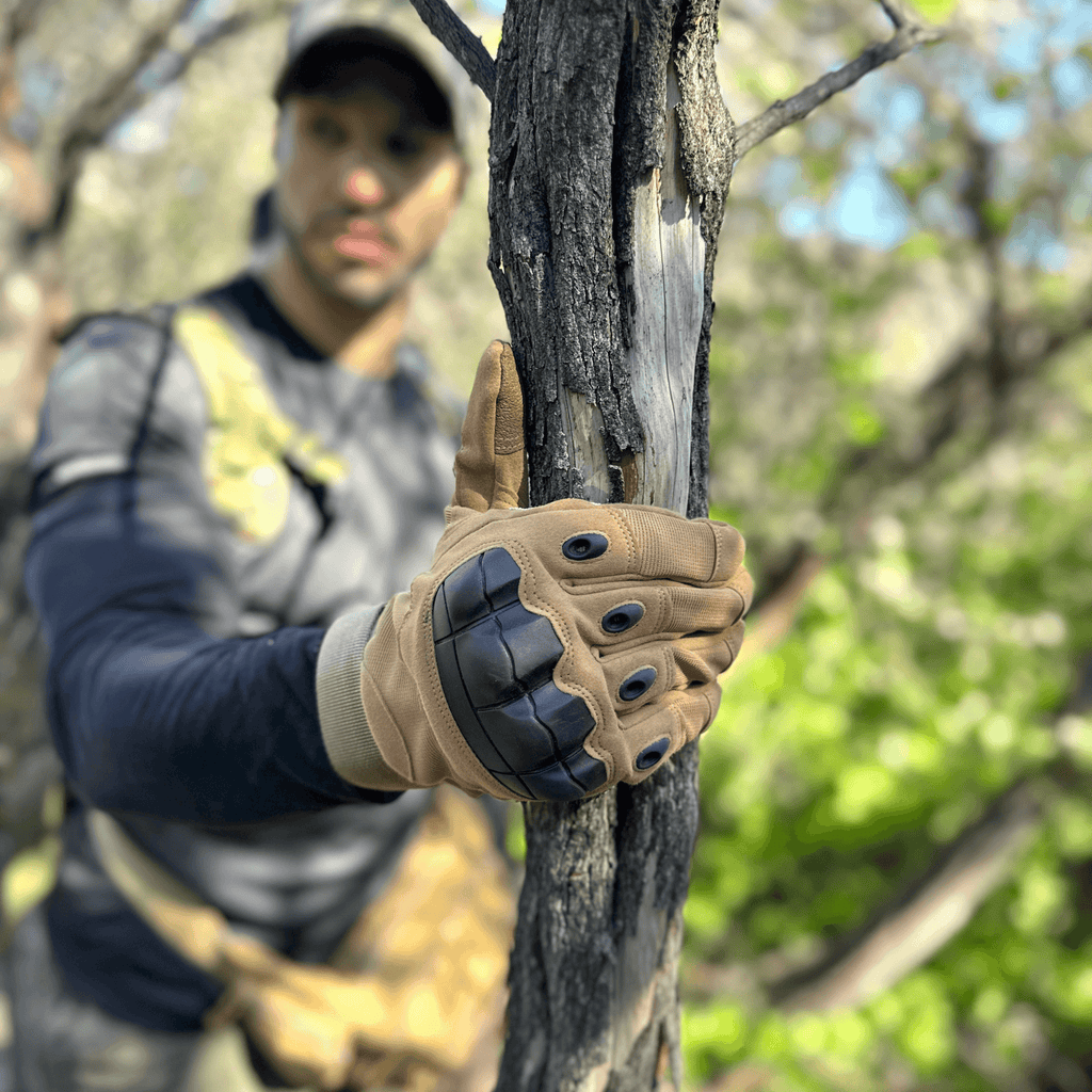 JupiterGear Tactical Military Airsoft Gloves for Outdoor Sports, Paintball, and Motorcycling with Touchscreen Fingertip Capability