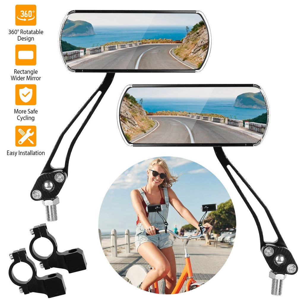 GBruno  1 Pair Handlebar Bike Mirrors
