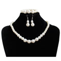 Fashion Classic Pearl Necklace Bracelet Earring Set