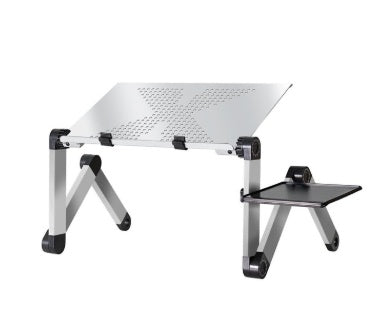 "Adjustable Folding Laptop Stand with Ergonomic Design and Mouse Pad"Adjustable Folding Laptop Stand with Ergonomic Design and Mouse Pad