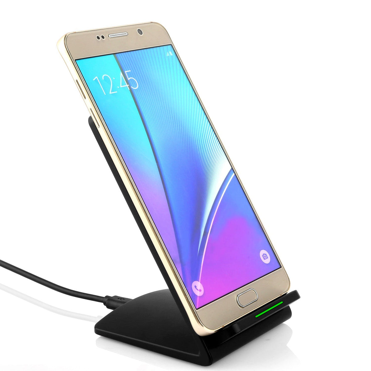 Qi Wireless Charger 10W Fast Charging Pad Stand Dual Coils Compatible with 7.5W 5W for iPhone XS/XS Max/XS/X Galaxy S10 /S9+ /S8 Google Nexus 6