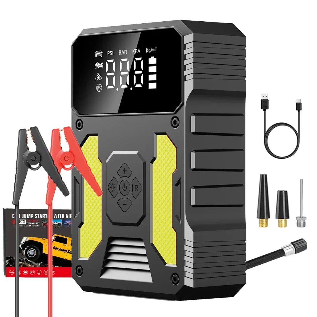 12V Lithium  Booster Jump Starter and Air Compressor