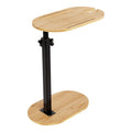 C-Shaped Bathtub Tray Table With Adjustable Height 360¡ Rotatable Desktop Freestanding Bath Caddy Against Wall Couch Bed Sofa Side Table