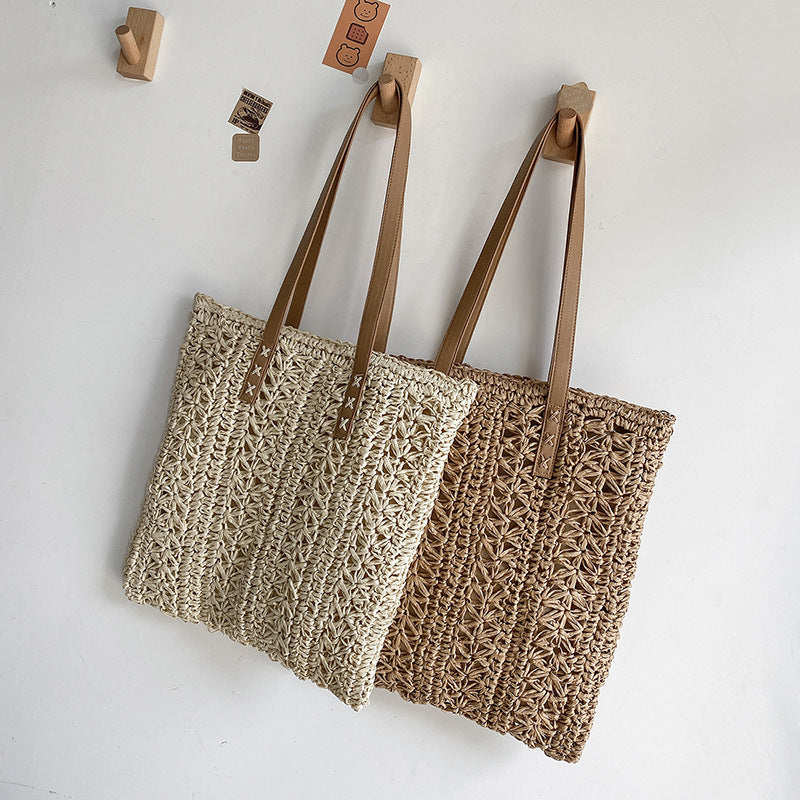 Summer Beach Straw Woven Crossbody Bag