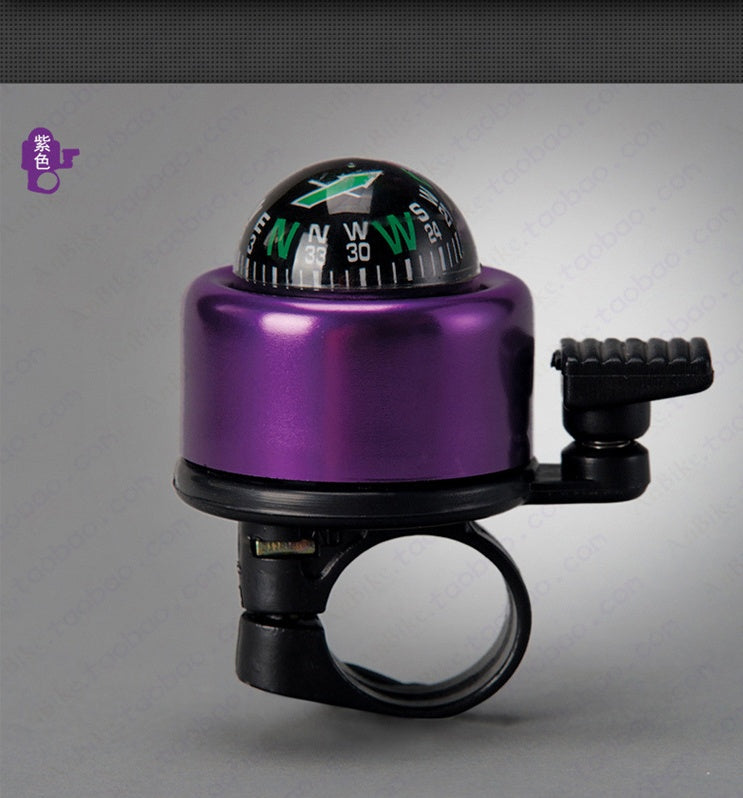 Bike Handlebar Bell with Compass & Horn