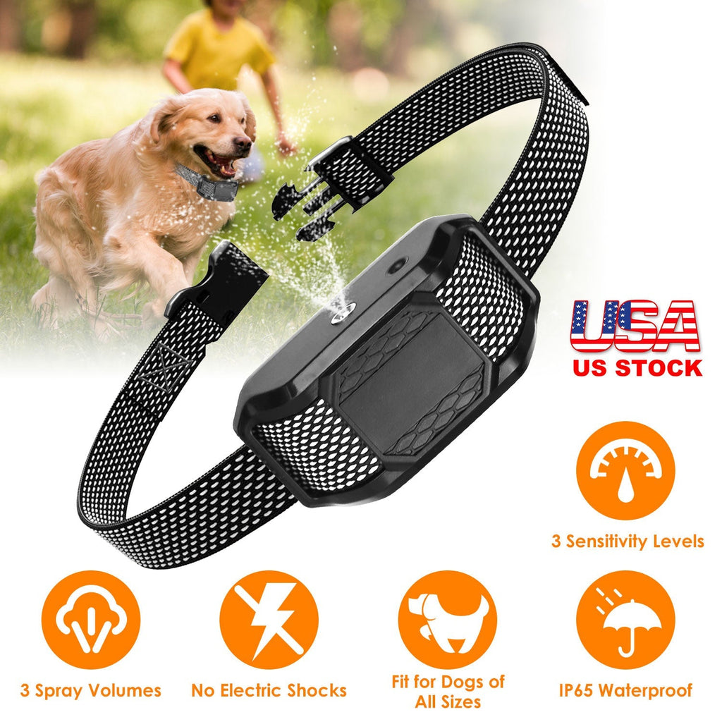 Citronella Bark Collar for Dogs Spray Bark Collar Anti Barking Control for Small Medium Large Dogs IP65 Waterproof No Electric Shocks