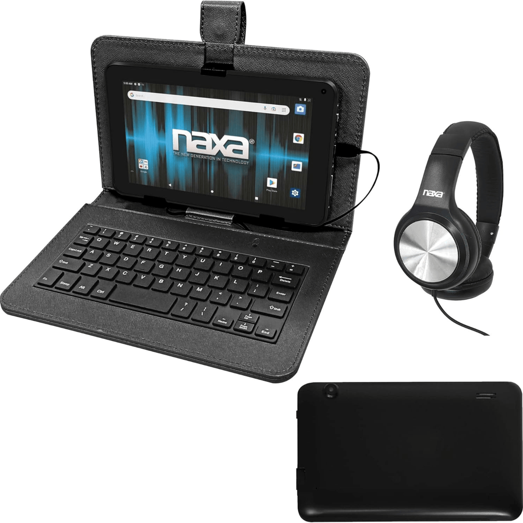 Naxa 10.1" Core Android 11 Tablet Kit Black - Refurbished