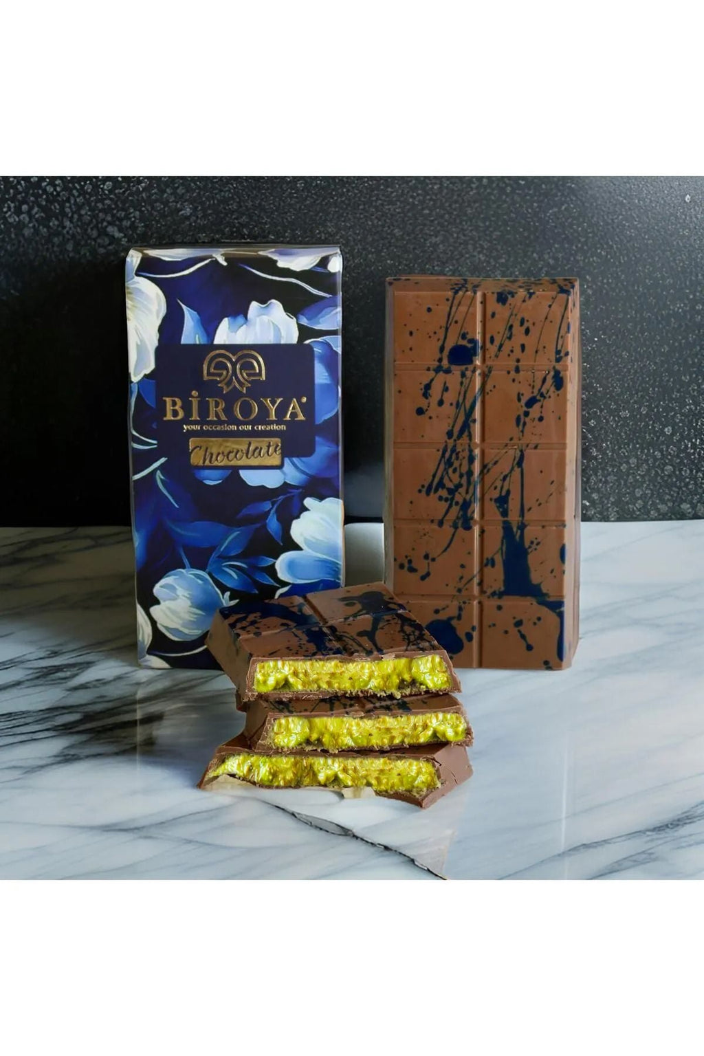 Biroya Dubai Chocolate 200 Gr with Cooler Bag - Express Shipping