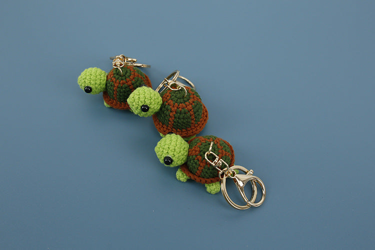 Creative Knitted Turtle Pendant Keychain