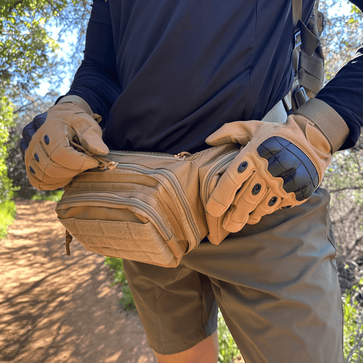 JupiterGear Tactical Military Airsoft Gloves for Outdoor Sports, Paintball, and Motorcycling with Touchscreen Fingertip Capability