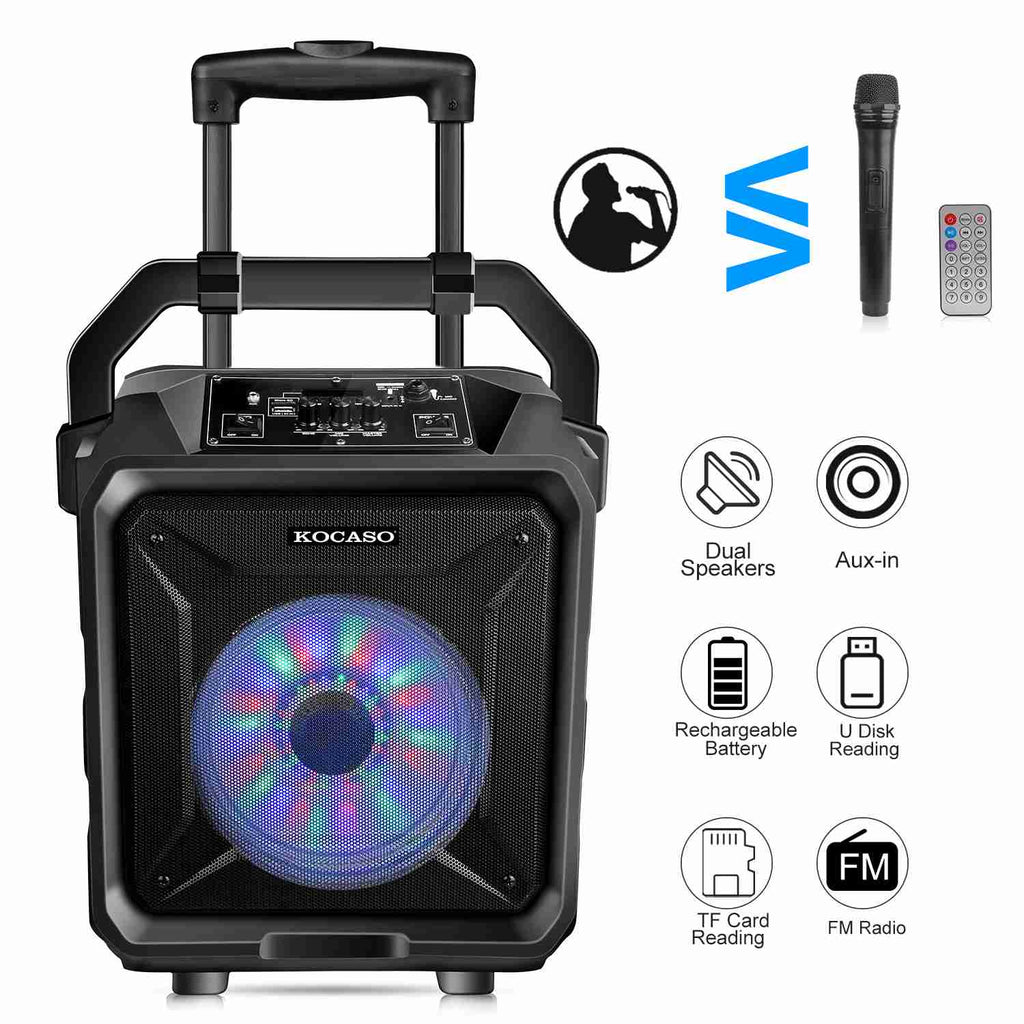 Portable Wireless Party Speaker with Disco Lighting