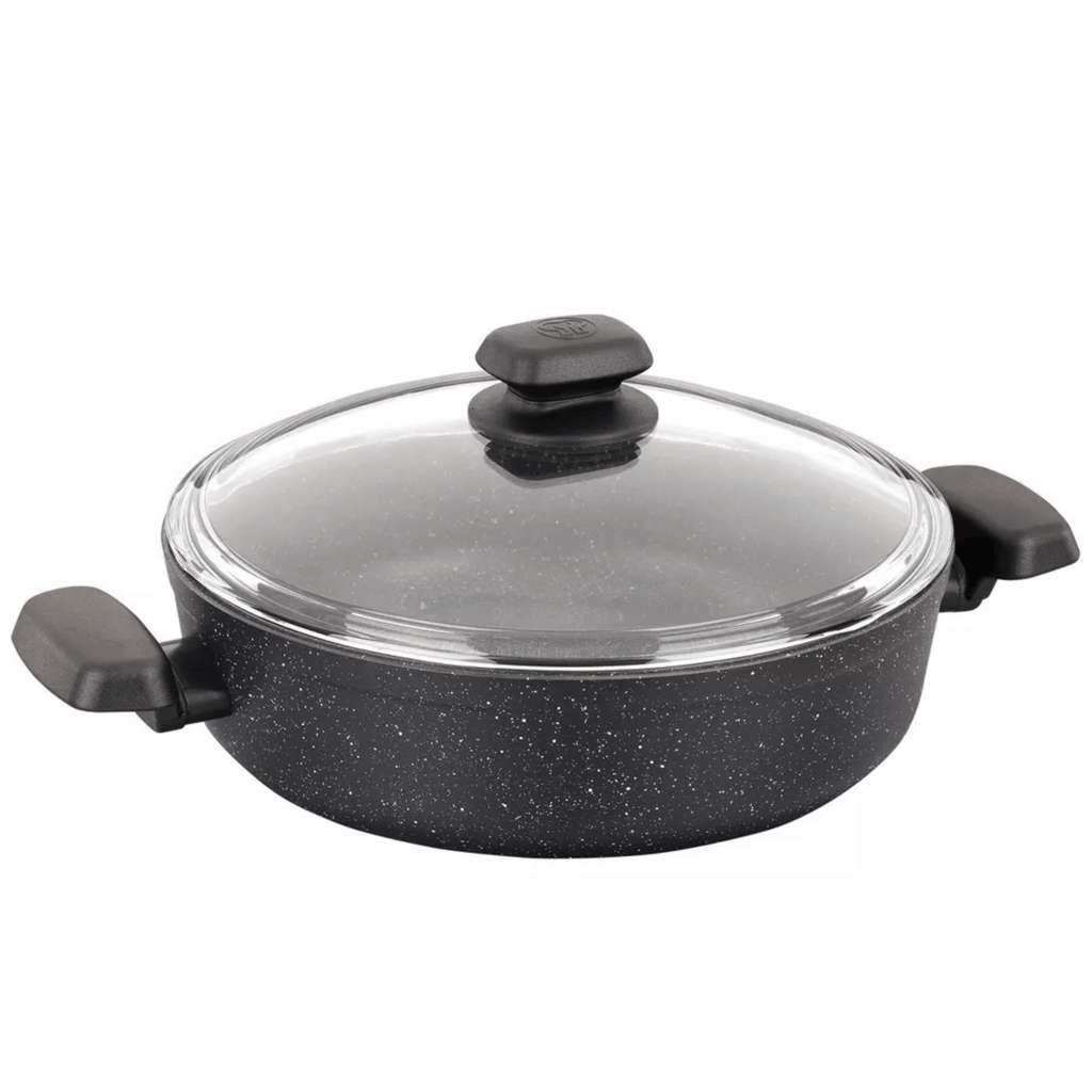 Korkmaz Ornella Aluminum 2.5L Non-Stick Low Casserole Dish with Lid