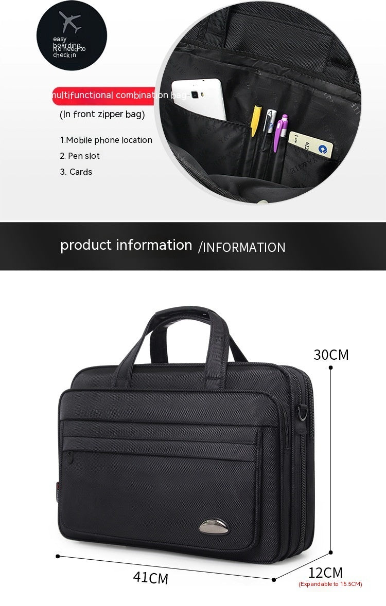 Waterproof Oxford Briefcase for Men