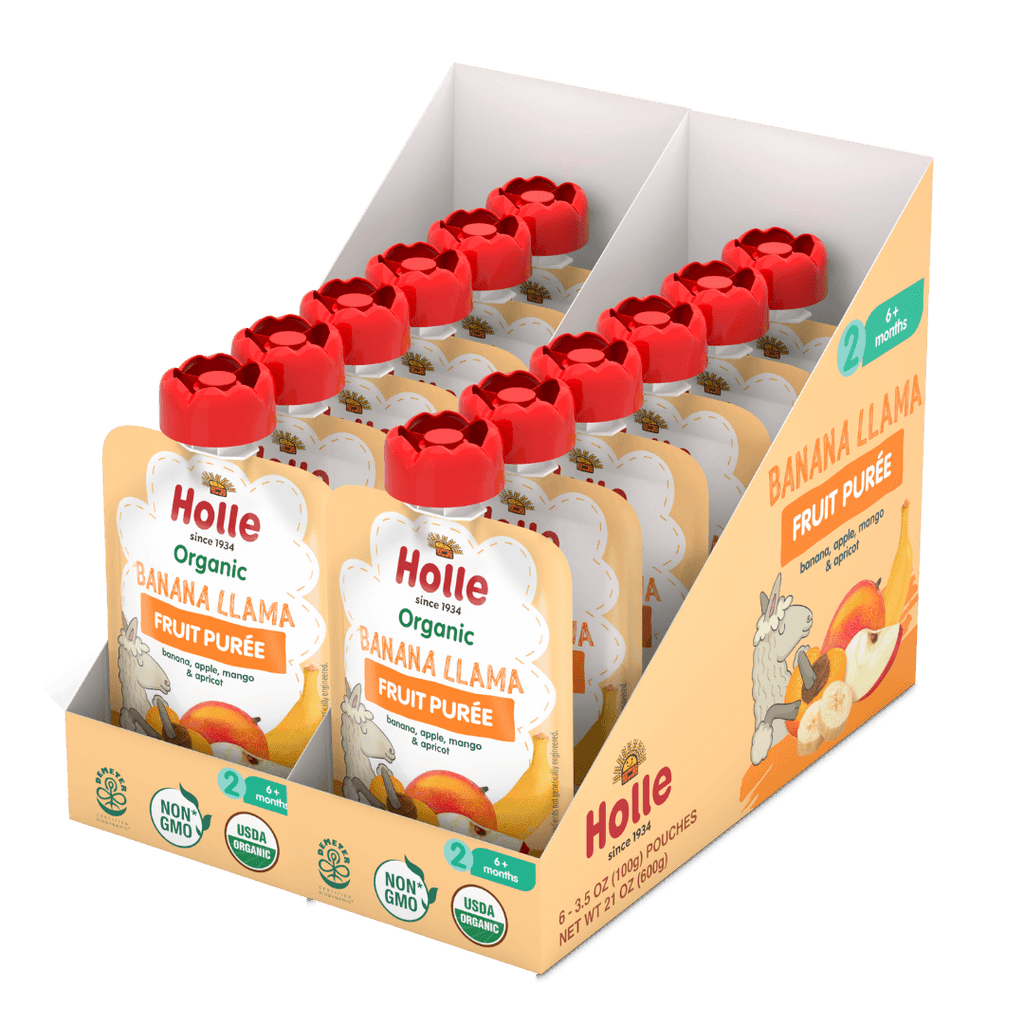 Holle Organic Banana Llama - Fruit Purée Pouches