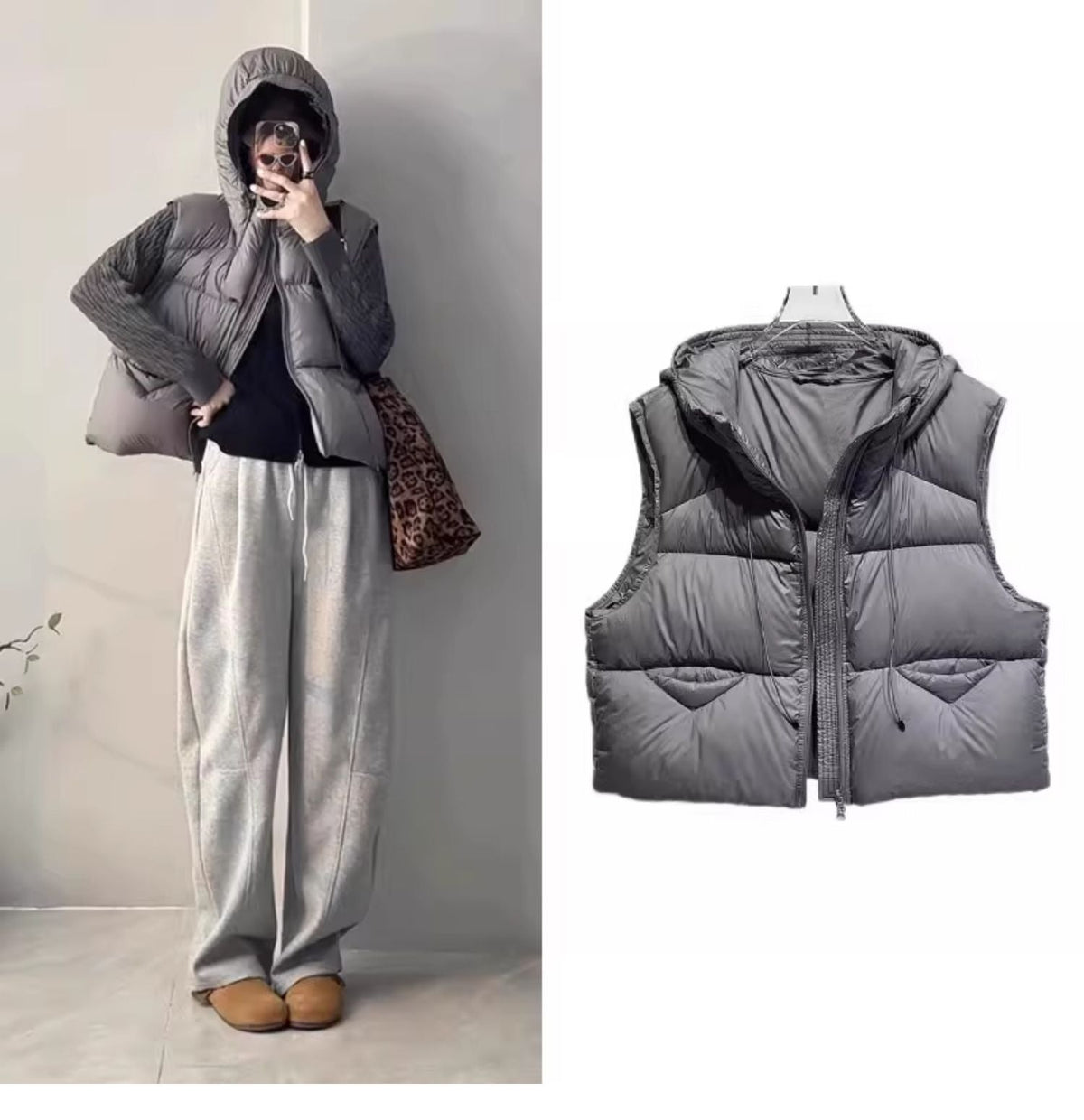 Women's Loose High-end Padded Vest-style Jacket