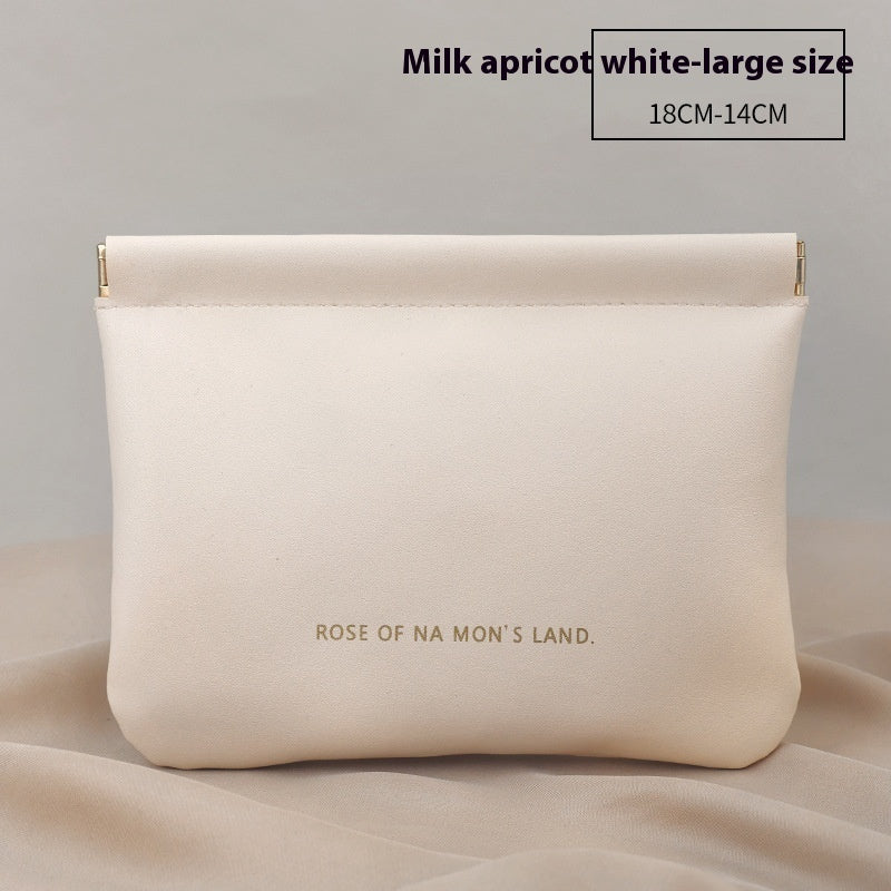 New Camellia Classic Hand-held Cosmetic Bag