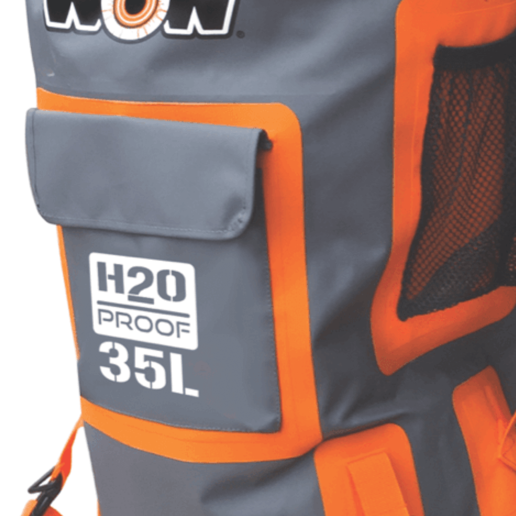 WOW Watersports H2O Proof Dry Backpack 35 Liter Orange