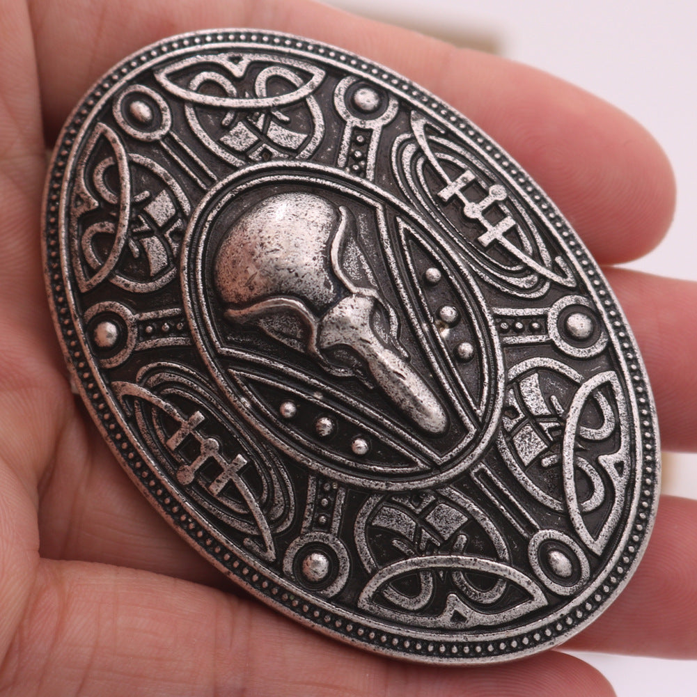 Men's Crow Brooch Nordic Myth Men's Charm