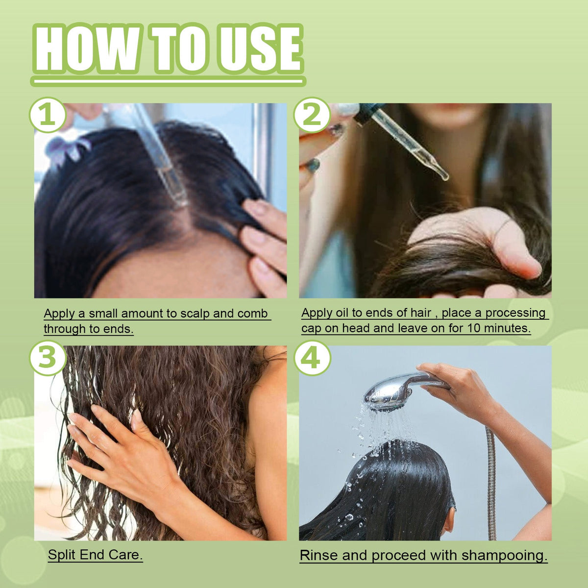 Mint Hair Nutrient Solution, Hair Growth Scalp Care Split Ends Care Strengthen Hair Essential Oil