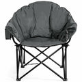 Folding Camping Moon Padded Chair with Carrying Bag