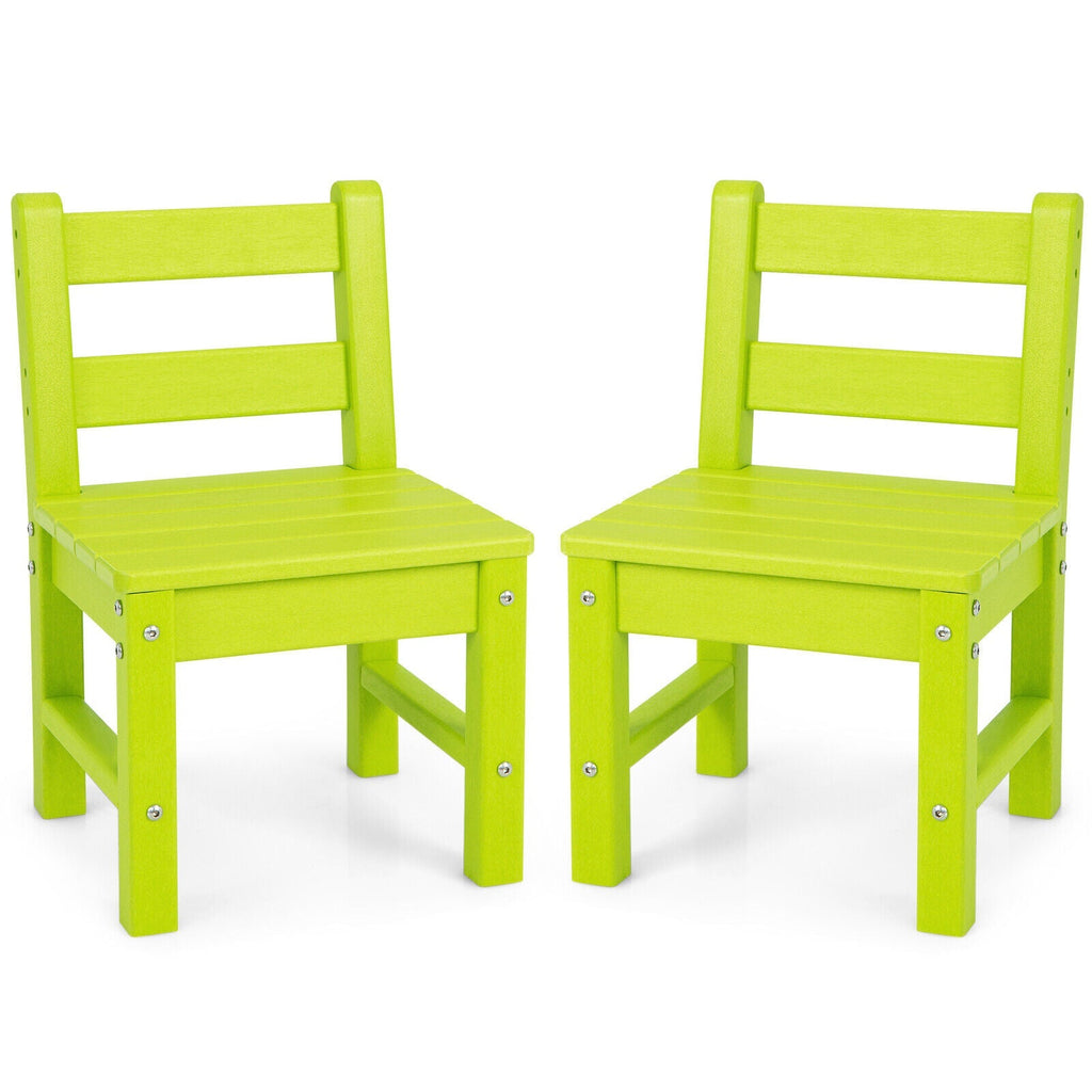 2 Pieces Kids Learning Chair set with Backrest