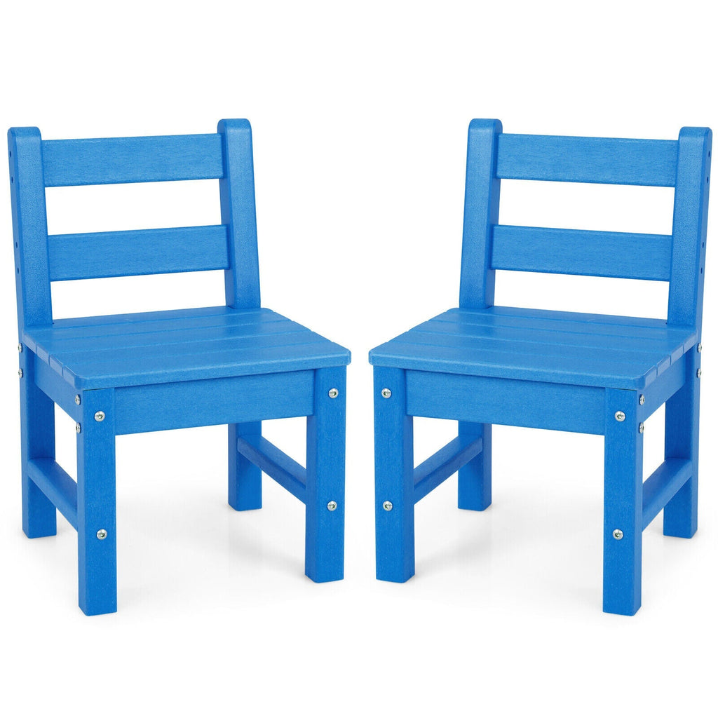 2 Pieces Kids Learning Chair set with Backrest