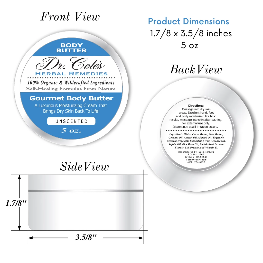 33 - Dr. Cole's Gourmet Body Butter - Unscented