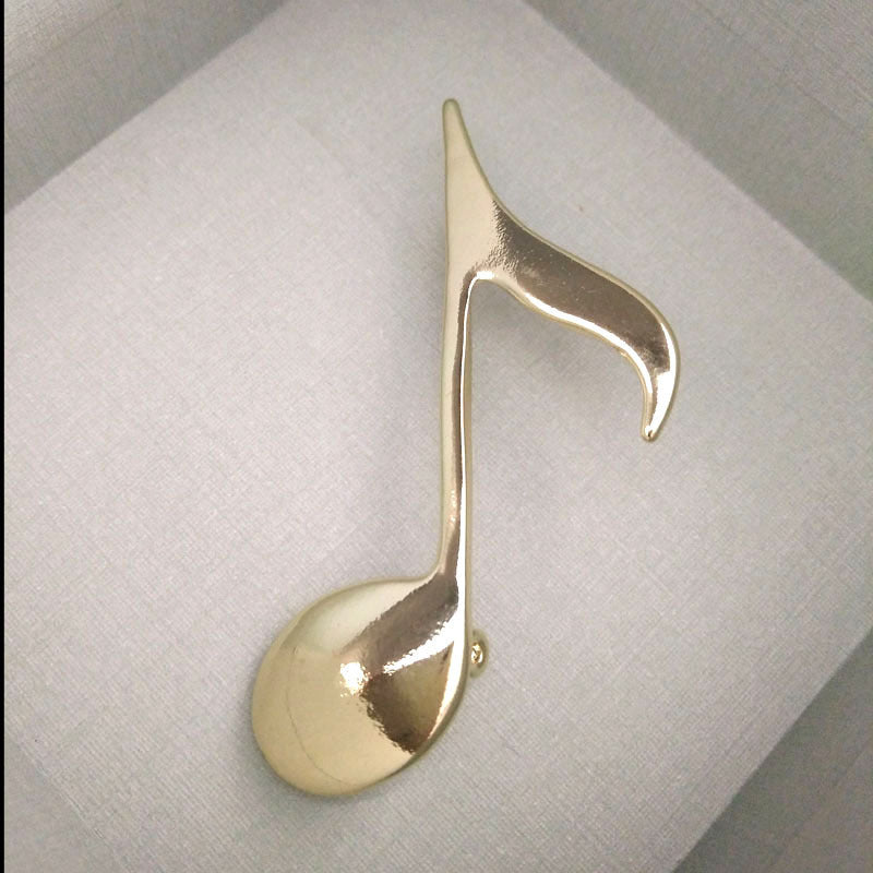 Simple Natural Musical Note Pin Brooch