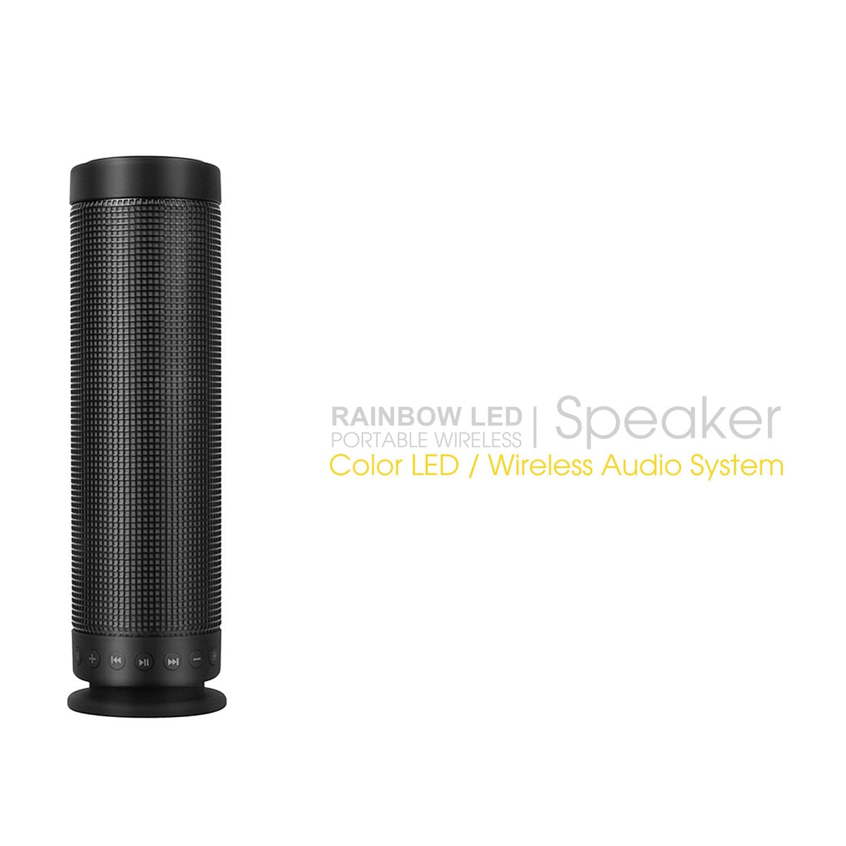 rainbow LED portable wireless speaker