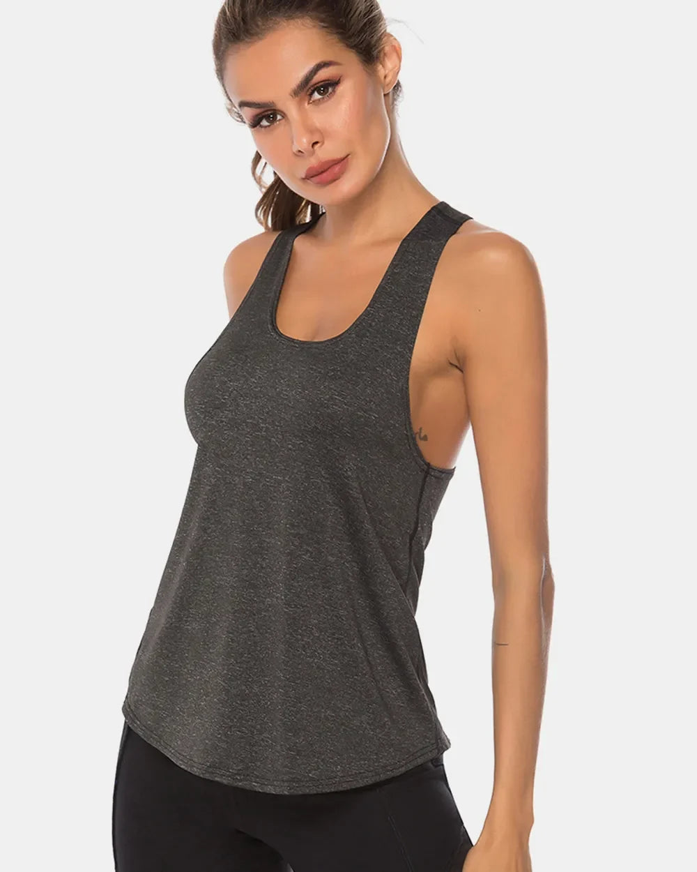 JupiterGear Scoop-Neck Long Tank Top