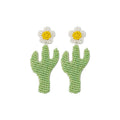 Handmade Bead Flower Earrings