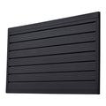 Slat Wall Paneling, 2 x 4 ft, PVC Garage Slatwall with Modular Design, Black Slat Wall Easy-to-Install Adjustable Slatwall Panel with Coupling Structure & DIY Cutting, Fits for Storage & Display