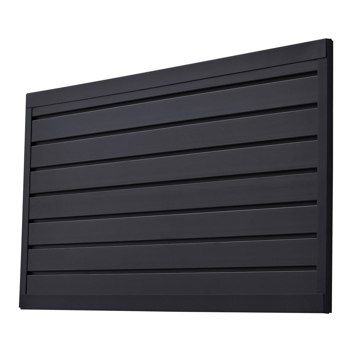 Slat Wall Paneling, 2 x 4 ft, PVC Garage Slatwall with Modular Design, Black Slat Wall Easy-to-Install Adjustable Slatwall Panel with Coupling Structure & DIY Cutting, Fits for Storage & Display