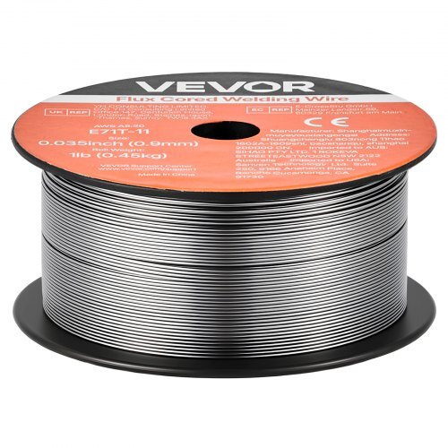 Flux Core MIG Welding Wire, E71T-11 0.035-inch 1 LBS, Gasless Mild Steel Welding Wire with Low Spatter for All Position Arc Welding, Self-Shielded for Outdoor Use (Pack of 3 Rolls)