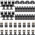 50 PCS Oscillating Saw Blades, Quick Release Multitool Blades Kit, HCS Tool Blades for Wood Plastic Metal Nails Bolts, Compatible with Dewalt Dremel Fein Worx Bosch Makita Milwaukee