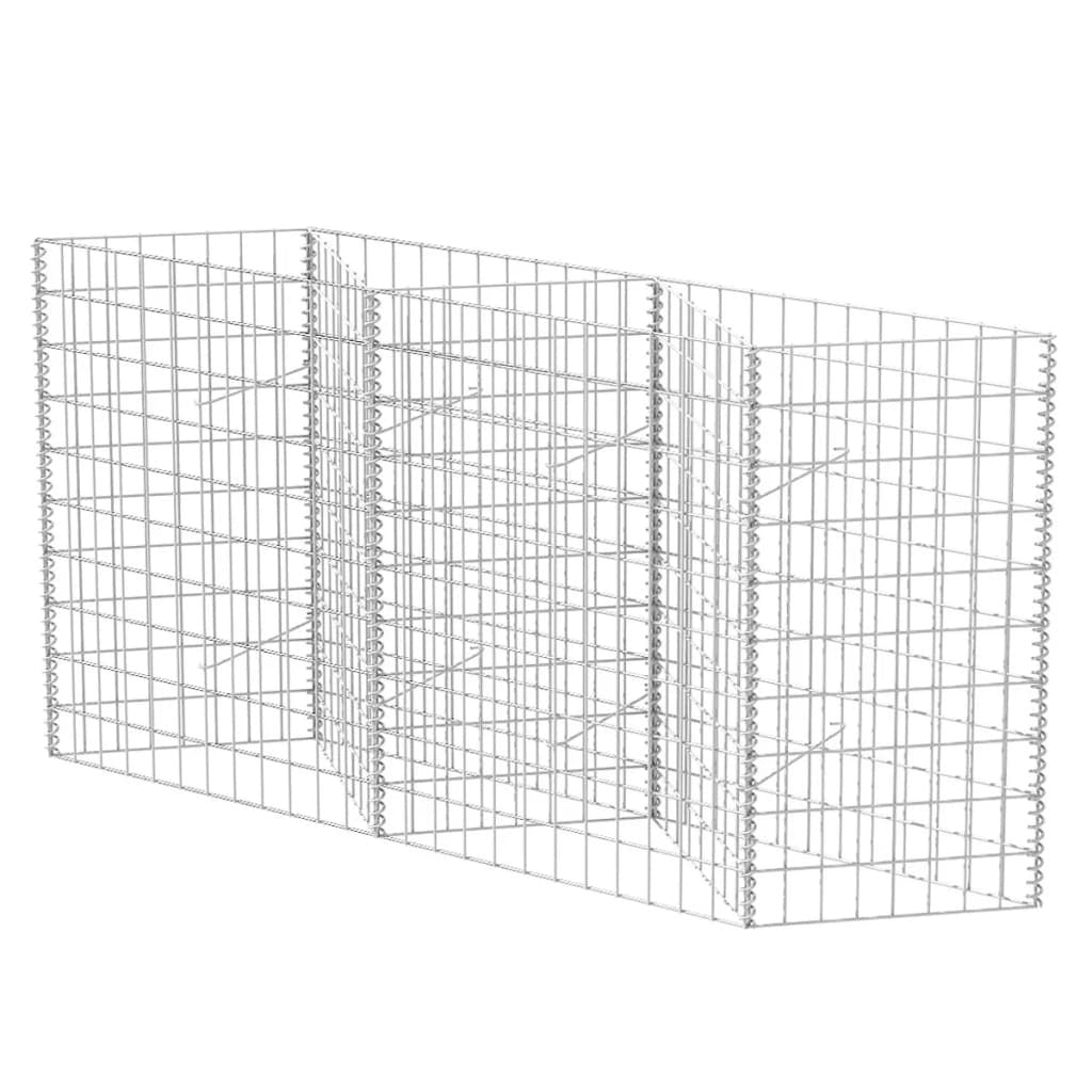 Gabion Basket Galvanized Steel 47.2"x11.8"x39.4