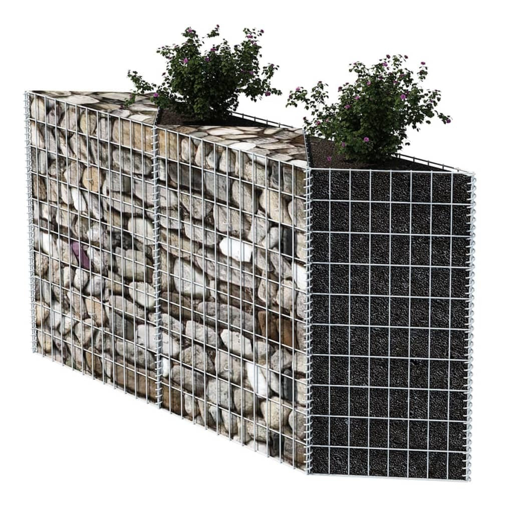 Gabion Basket Galvanized Steel 47.2"x11.8"x39.4