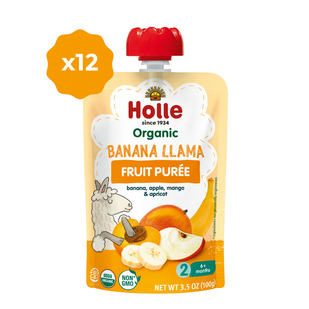 Holle Organic Banana Llama - Fruit Purée Pouches