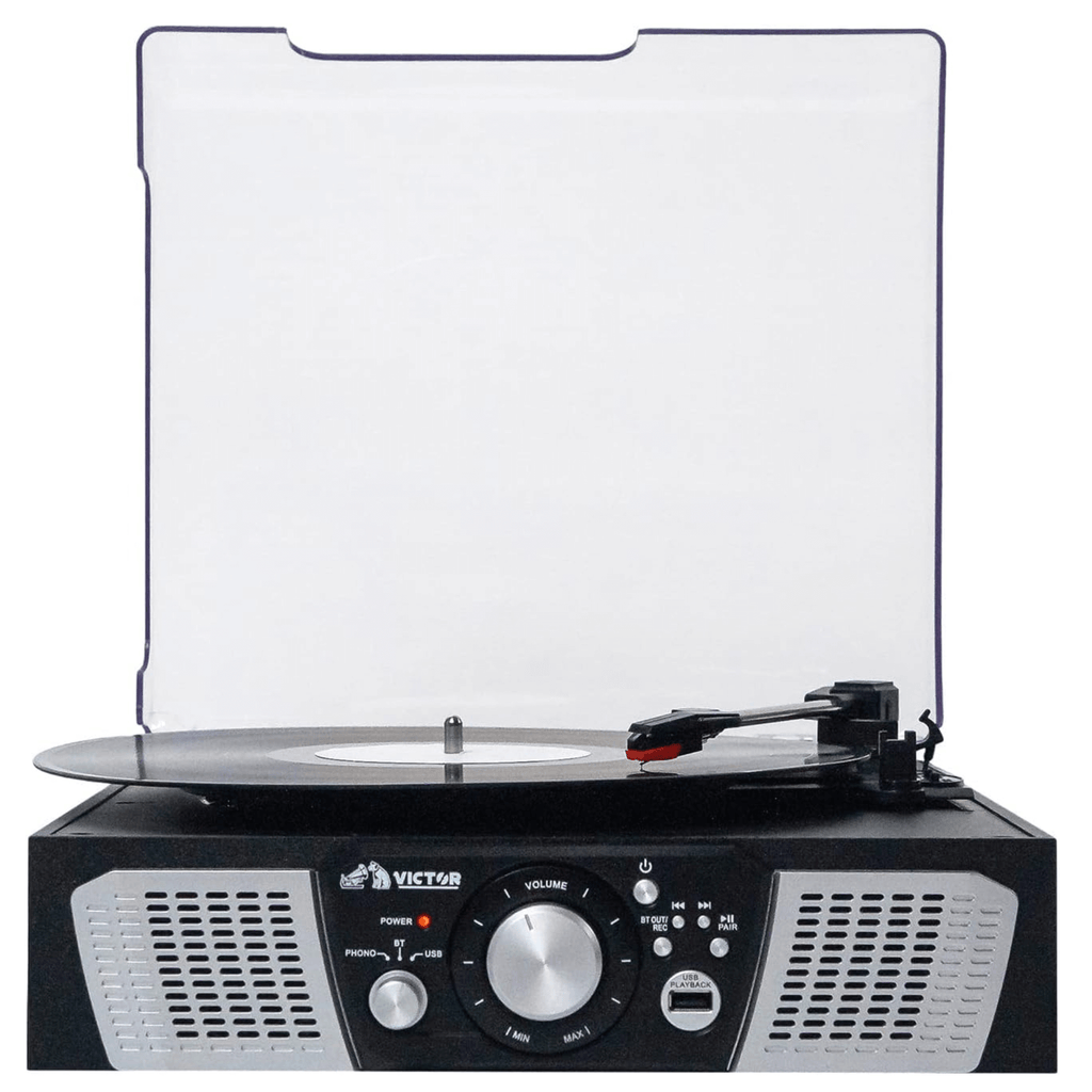 Victor Lakeshore 5-in-1 Hybrid BT Turntable System Black - Refurbished