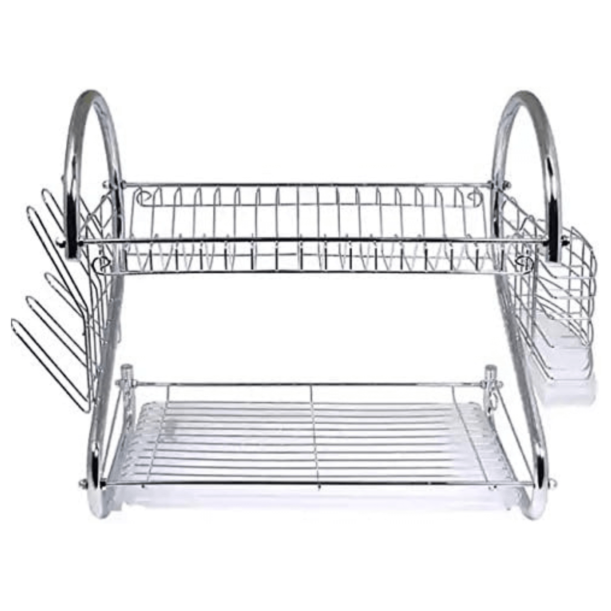 Better Chef 22" 2-Level Chrome-Plated S-Shaped Dish Rack
