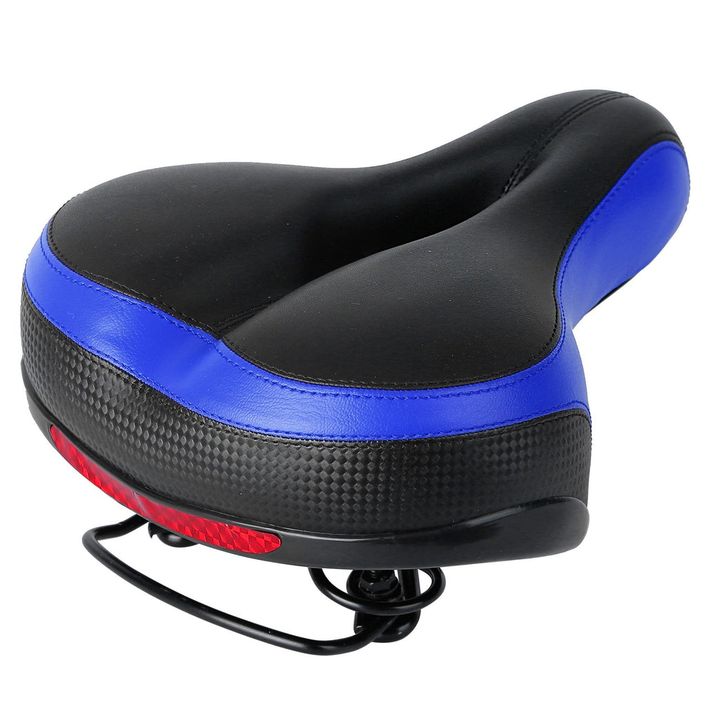 Padded Bike Seat with Dual Springs & Reflective Strip