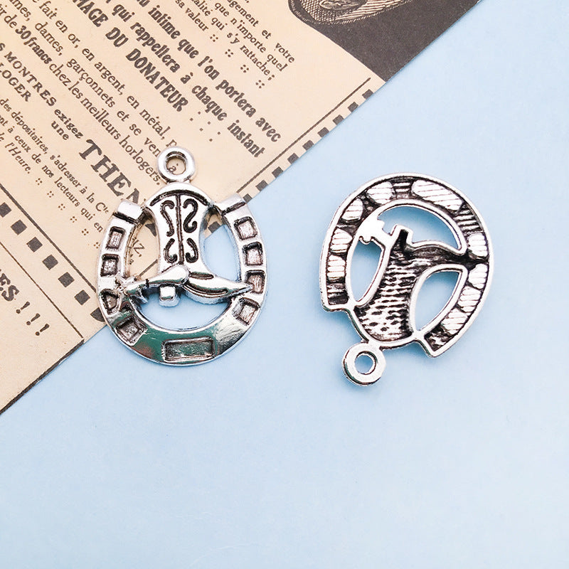 Denim Series Silver Alloy Pendant