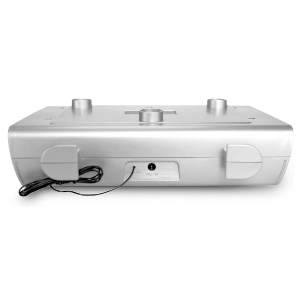 Emerson Under Cabinet FM Radio w Bluetooth, Station Memory and Clock with Timer