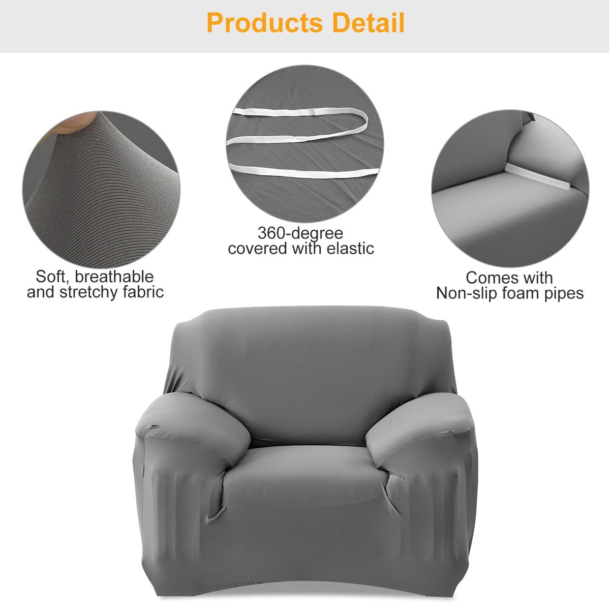 Sofa Cover Printed Stretch Sofa Furniture Cover Soft Sofa Slipcover Polyester Furniture Protector Cover