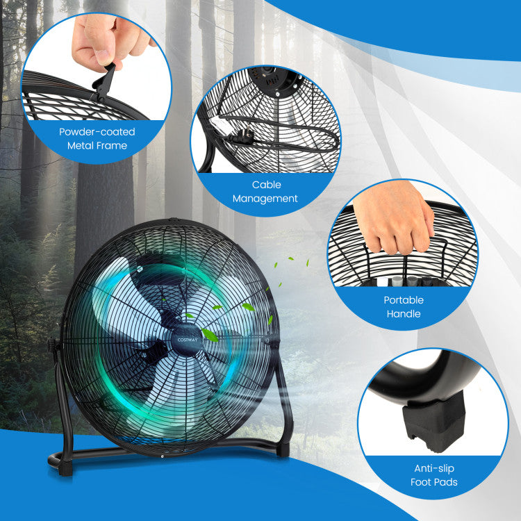 Tilt Floor Fan – 3-Speed